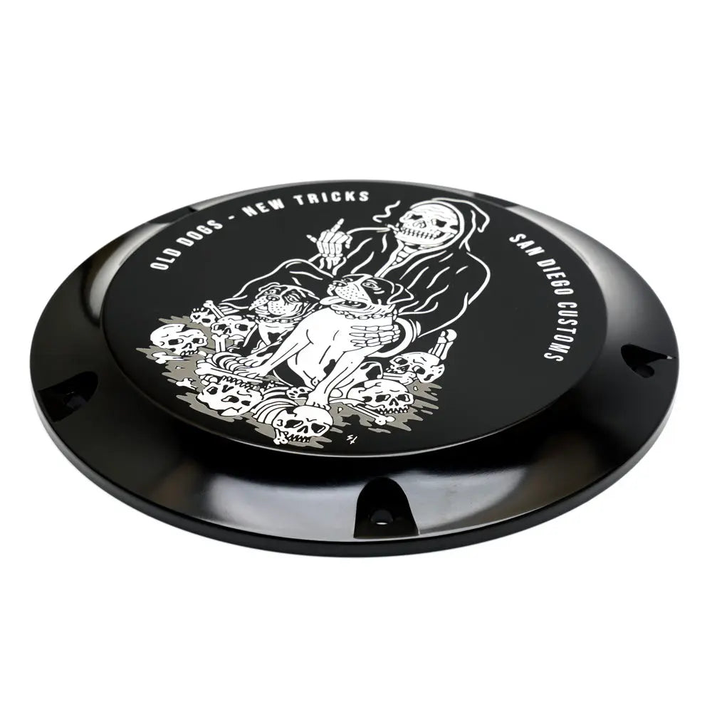 M8 Bagger Derby Cover - OLD DOGS - San Diego Customs