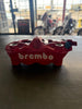 BREMBO RACING M4 RADIAL BRAKE CALIPERS KIT 108MM MOUNT RED LOGO WHITE San Diego Customs