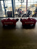 BREMBO RACING M4 RADIAL BRAKE CALIPERS KIT 108MM MOUNT RED LOGO WHITE San Diego Customs
