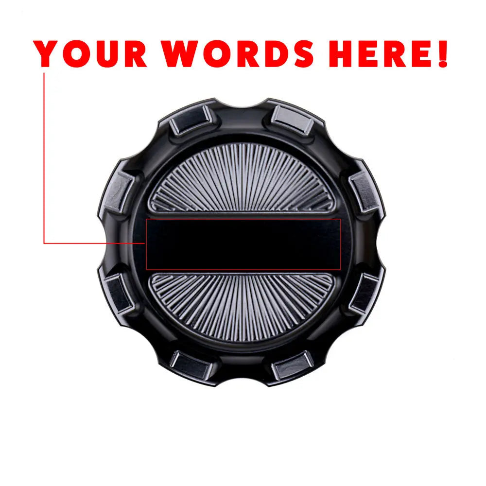 Custom Engraved Gas Cap - San Diego Customs