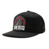 FASTER PATCH Snap Back Hat - BLACK San Diego Customs
