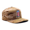 Number One Snap Back Hat - MULTICAM ARID San Diego Customs