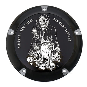 M8 Bagger Derby Cover  - OLD DOGS - San Diego Customs