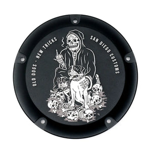 M8 SOFTAIL DERBY COVER - OLD DOGS - San Diego Customs