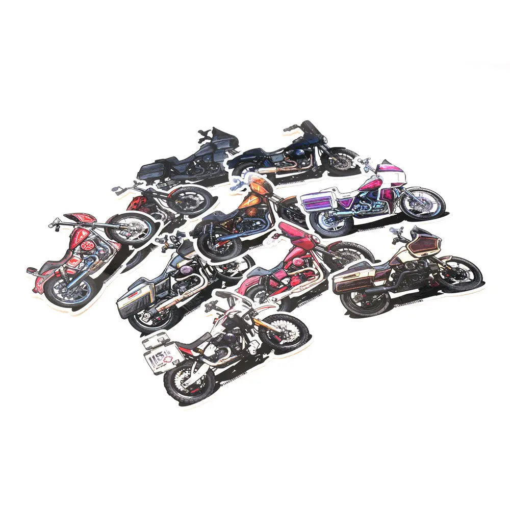 Sticker Pack SDC BIKE BUILDS - San Diego Customs